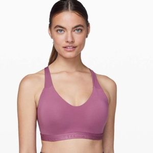 LULULEMON- Up For It  Sports Bra"'Vintage Plum" (purple) Size 34C